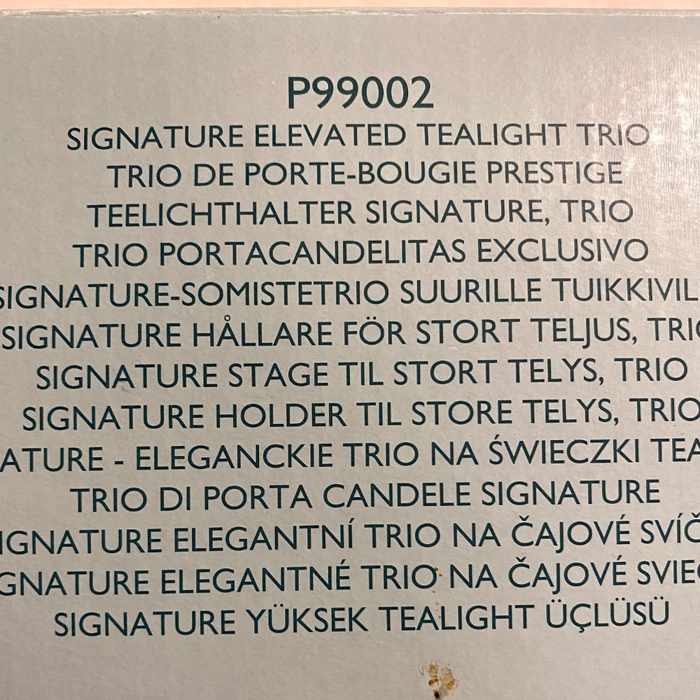 NIB Partylite Signature Elevated T-light Trio - Picture 5 of 5
